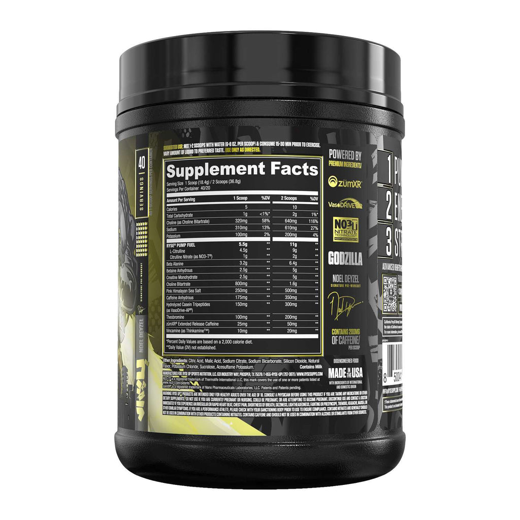 RYSE Godzilla Pre-Workout - Passion Pineapple (40 Servings)