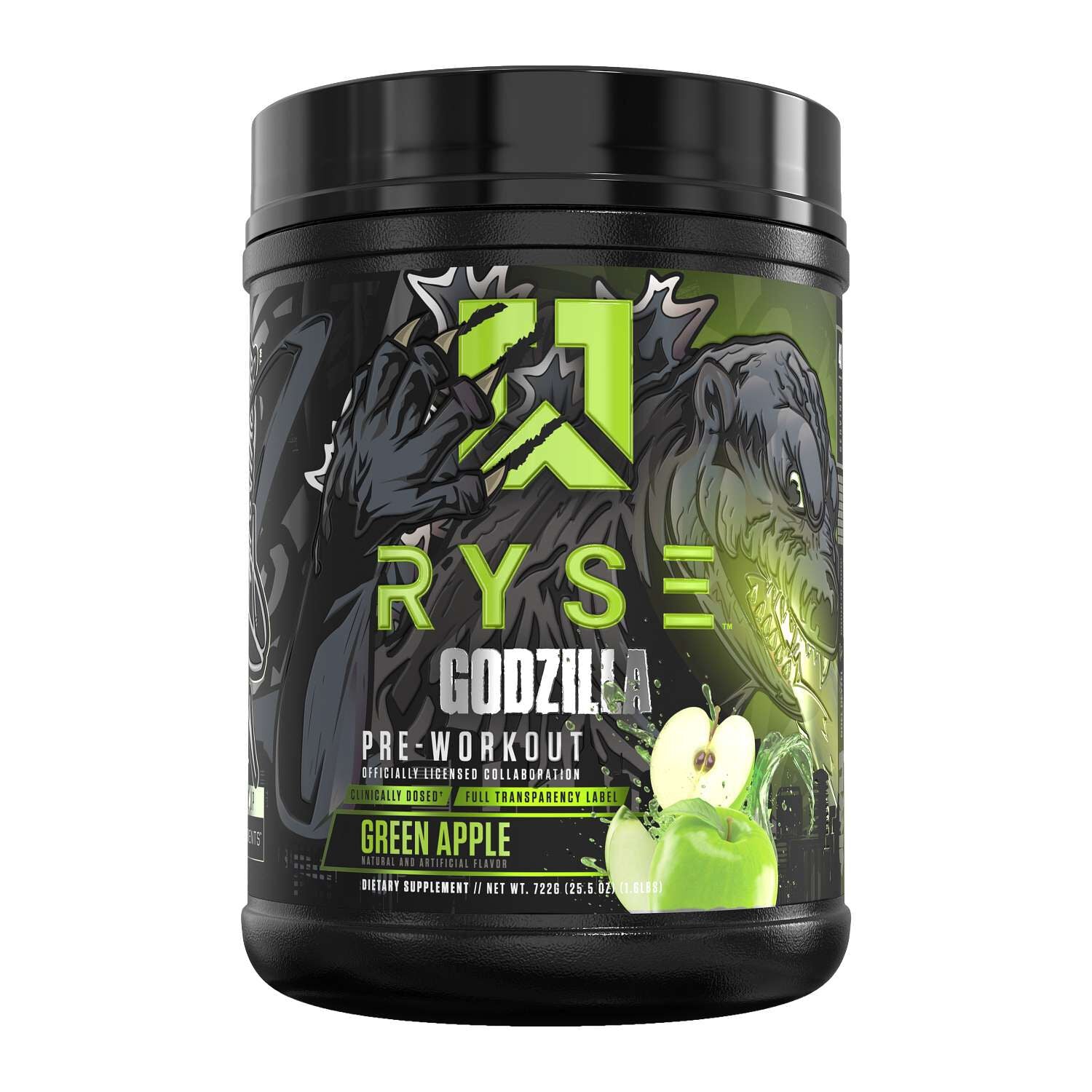 RYSE Godzilla Pre-Workout - Green Apple (40 Servings)