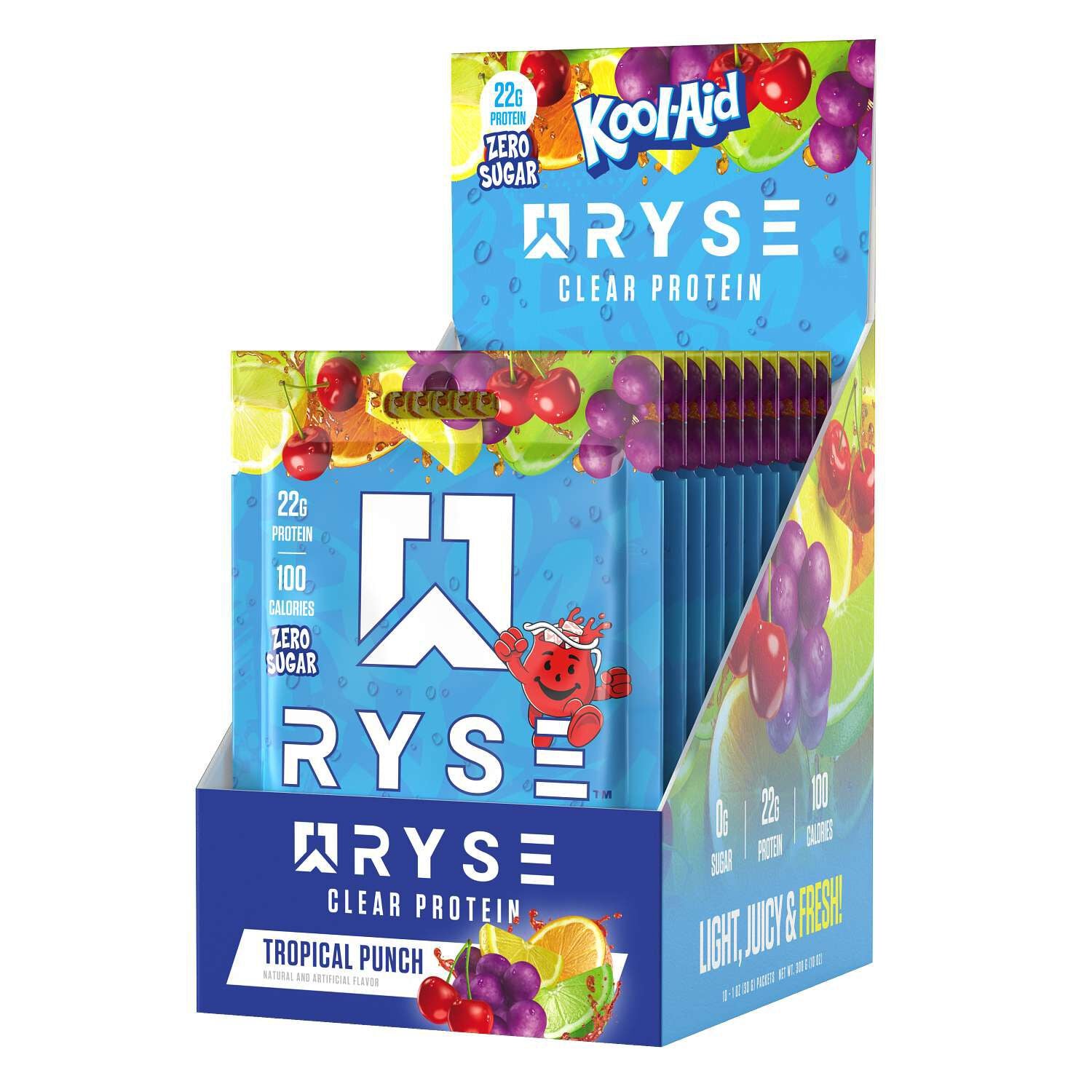 RYSE Clear Protein - Kool-Aid™ Tropical Punch - 1 oz (10 Servings)